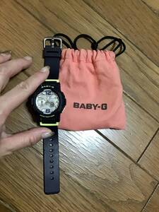 美品【CASIO/カシオ】BABY-G★BGA-180★ネイビー★USED