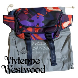 新品 ヴィヴィアンウエストウッド Vivienne Westwood ボディバッグ カモフラージュ カジュアル メンズ ナイロン 