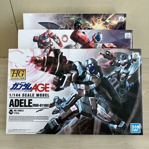 D453-T6-3035 ガンダム プラモデル3点まとめ売り ガンプラ BANDAI バンダイ エイジ ジェノアス ダナジン アデル ③