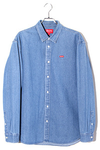 23AW Supreme シュプリーム SIZE:L Small Box Shirt スモールボックスロゴ 長袖シャツ Denim デニム /● メンズ