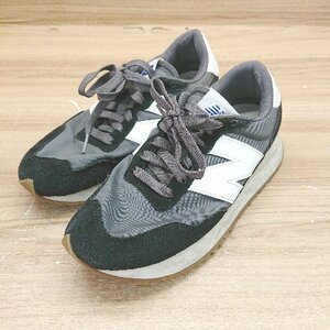 ◇ NEWBALANCE LEGACYPACK 定番 カジュアル スニーカー ローカット サイズ２３．５ ブラック グレー レディース E