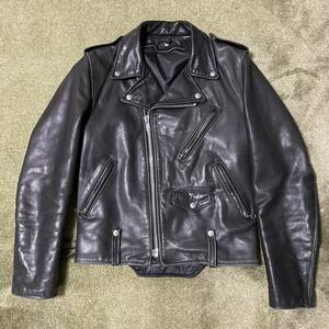 Schott 125 Double Riders Jacket 36 Cowhide Black Lether ダブルライダース CHP