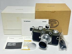 (10) VOIGTLANDER フォクトレンダー BESSA-T ベッサーT 101周年記念モデル HELIAR 1990-2001 一眼レフ フィルムカメラ 50mm F3.5 箱付き