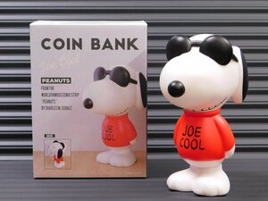 【SNOOPY・スヌーピー】※《ソフビバンク・JOE COOL》　アメリカン雑貨　フィギュア　コインバンク　貯金箱