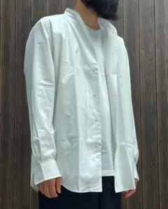 RAINMAKER SHAWL COLLAR SHIRT 23AW 白 サイズ5