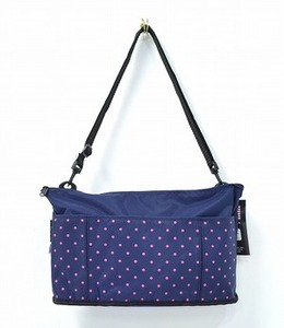 MELO メロ MEDIUM OVAL SHAPED BAG ショルダーバッグ USA 青 SHOULDER 鞄 カバン DOT ドット