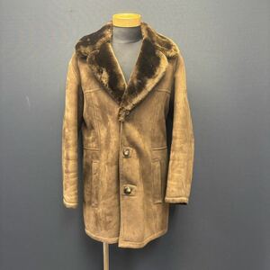 Vintage OLD LOEWE Sheepskin Jacket Shearling size 46 ロエベ 90年代 ヴィンテージ ムートンジャケット レザージャケット Mounton 茶