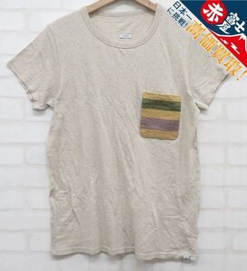 8T6206【クリックポスト対応】visvim BLANKET POCKET TEE 0114105010075 ブランケットポケットTシャツ