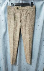 1piu1uguale3 COMFY PANTS CAMO JACQUARD トラウザー スラックス パンツ カモジャガード ベージュ 2021SSモデル 定価46,200円