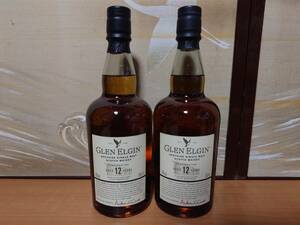 ■送料無料■2本 グレンエルギン 12年 ウイスキー 未開栓 700ml 43% 検索 マッカラン ジョニーウォーカー 12 15 18 ブルー シェリー