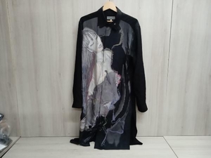 24aw YOHJI YAMAMOTO POUR HOMME LADY DESIGN LONG BLOUSE DEFORMEDCOLLAR 長袖シャツ ヨウジヤマモト サイズ2 ブラック 店舗受取可