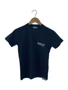 BALENCIAGA◆Tシャツ/XS/コットン/BLK/612964/ウェーブロゴ/20年製