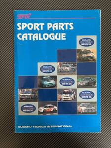 【当時物】SUBARU STI SPORT PARTS CATALOGUE IMPREZA WRX STI STIスポーツパーツカタログ インプレッサWRX