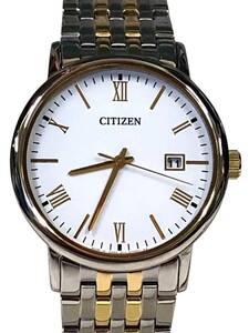 CITIZEN (シチズン) ソーラー アナログ クウォーツ 腕時計 日本製 E111-S102711 KA シルバー×ゴールド メンズ/025