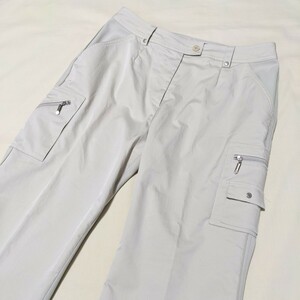 ☆AC47 訳有 Munsingwear Grand Slam マンシングウェア レディース 13号 ゴルフ パンツ ズボン スラックス ベージュ スポーツ ウェア