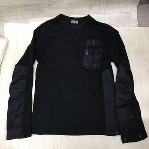 【39985ab5】 保管品 Dior×sacai ディオール×サカイ　ロングTシャツ ブラック メンズ XS