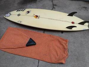 7173-02★直接引取限定★Maurice Cole just surfboards モーリスコール サーフボード 3フィン 約178㎝ ワックス跡あり ショートボード★