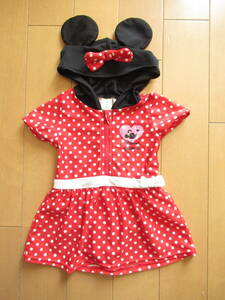 ★良品★　Disney　MINNIE　水着　スイムウェア　ワンピース　子供　女の子　80cm　SW10176