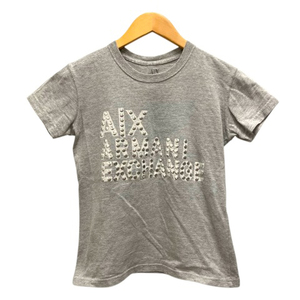 アルマーニエクスチェンジ A/X ARMANI EXCHANGE Tシャツ クルーネック コットン ロゴ 半袖 XS グレー レディース