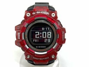 ★【CASIO/カシオ】G-SHOCK 腕時計 スケルトン レッド ブラック デジタル腕時計 GBD-100 稼働品/ab4251