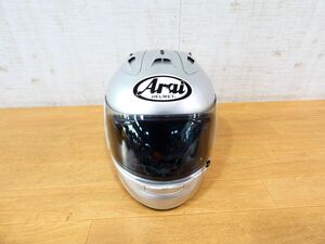 (MM-10)◇Arai アライ RX-7 RV フルフェイス ヘルメット 57-58サイズ 08年製 シルバー 現状品＠100