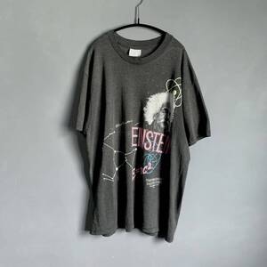 アルバート アインシュタイン 80s ヴィンテージ フォトTシャツ ブラック vintage albert einstein