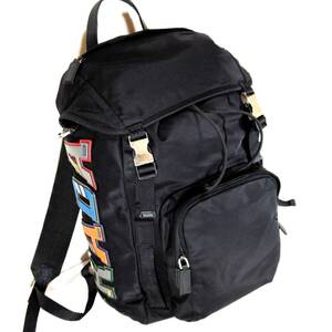 プラダ　Re-Nylon Backpack　リュック　定価402,000円　TESSTO CHARACT　ロゴワッペン　2VZ　バックパック　