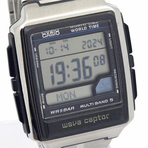 1円 CASIO カシオ ウェーブセプター WV-59J 電波時計 動作品 KN0971T（XX 84）