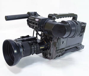 ソニー 業務用 DVCAM DSR-500・ファインダー SONY DXF-801・レンズ NIKON S13×9B1-EMS-20 等 中古 SONY デジタルカムコーダー ニコン