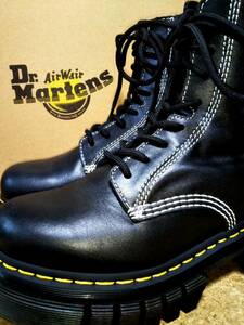 【Dr.MARTENS】ドクターマーチン AUDRICK 8I QLTD 8ホールブーツ UK6 (25cm ) 8EYE BOOT ブラック 厚底 国内正規品【箱付き美品】