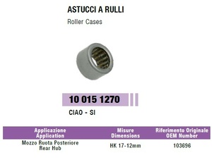 RMS 10015 1270 社外 ベアリング(ニードルローラー/両側開放) 1個 17-12 CIAO/チャオ モペッド