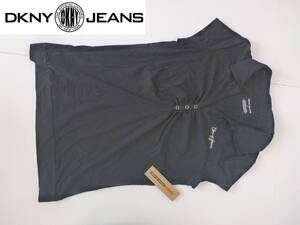 新品 DKNY JEANS　ダナキャラン ジーンズ★黒　ブラック　半袖　シャツ　M