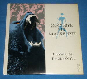 ☆7inch EP★UK盤●GOODBYE MR. MACKENZIE/グッバイ・ミスター・マッケンジー「Goodwill City」80s名曲!●