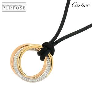 カルティエ Cartier トリニティ ダイヤ ネックレス 58cm K18 YG WG PG 750 スリーカラー Trinity Necklace 90229982