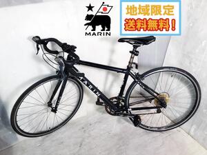 地域限定送料無料★美品 中古★MARIN マリン ロードバイク 700×25C ブラック XS 43.5cm【MARIN ロードバイク】EEEP