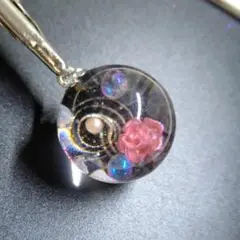 宇宙玉：薔薇06（22mm)ローズクォーツ入り