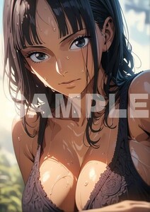 A7302 ワンピース ニコ・ロビン A4 ポスター アニメ イラスト アート 同人 高品質