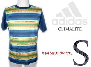 adidas 【半袖Tシャツ】 S大きめ / climalite 【管18-1】送料￥１８５