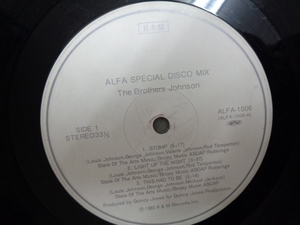 ALFA SPECIAL DISCO MIX/A面-THE BROTHERS JOHNSON/B面-YELLOW MAGIC ORCHESTRA/4665