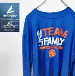 usa古着 bsnsports 長袖　Ｔシャツ　ロンＴ　ＸＬ　onefamily