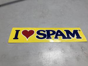 I Love SPAM バンパーステッカー USDM HDM I heart SPAM スパム hawaii ハワイ仕様 US仕様