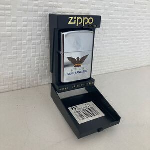 【美品】ZIPPO サンフランシスコ 喫煙具 ジッポ オイルライター シルバーカラー ケース付 ライター タバコ 葉巻 クロムメッキ アメリカ軍