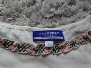 バーバリーブルーレーベル*カットソー*フリル*可愛い*Mサイズ*七分丈*BURBERRY BLUE LABEL