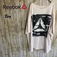 【C68】Reebokリーボック　ビッグロゴプリントTee 2XL