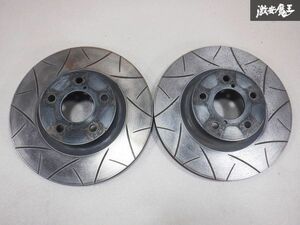 社外 メーカー不明 ZN6 86 ZC6 BRZ フロント スリット ブレーキ ローター 左右セット 直径：約 275mm PCD 100 即納 棚10A