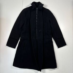 【XS】GDC GRAND CYANION Design Wool Coat Black グランドキャニオン デザイン ウール ロング コート ブラック 黒 日本製 T732