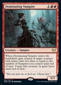 MTG ■赤/英語版■ 《威圧する吸血鬼/Dominating Vampire》イニストラード:真紅の契り VOW