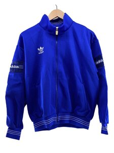 adidas◆ジャージ/L/ポリエステル/BLU/AD-2712/デサント社/90s/トレフォイル/古着/ジャケット