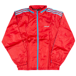 国内正規品 新品未使用 アディダス オリジナルス 1980年代復刻 ウィンド ジャケット ADIDAS ORIGINALS WIND JACKET 赤 XS