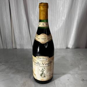 ＝M＝ 【現状品】 古酒　ワイン Pouilly-Vinzelles プイィ・ヴァンゼル 1972 白 ＝B-241203R